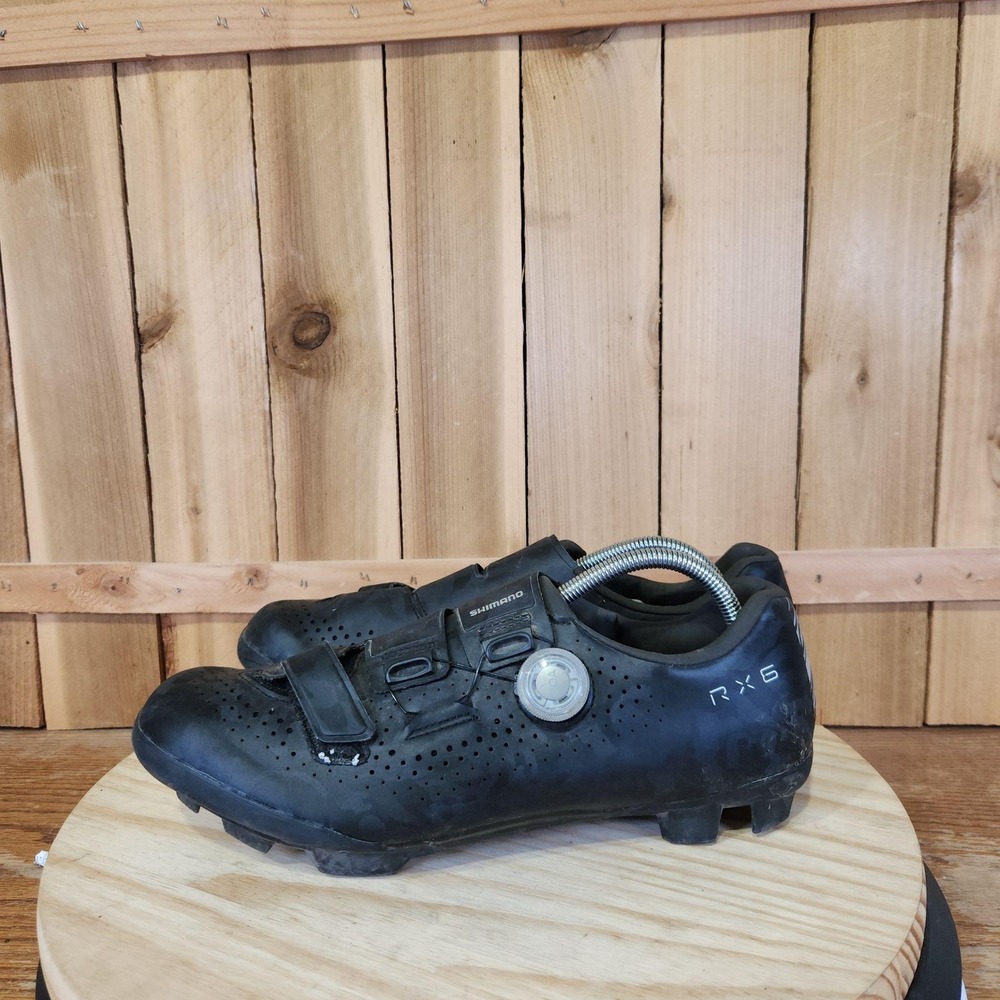 Shimano SH-RX600 Cycling Shoes Mens 10 Black Camo BOA 2-Bolt Gravel Clipless SPD
